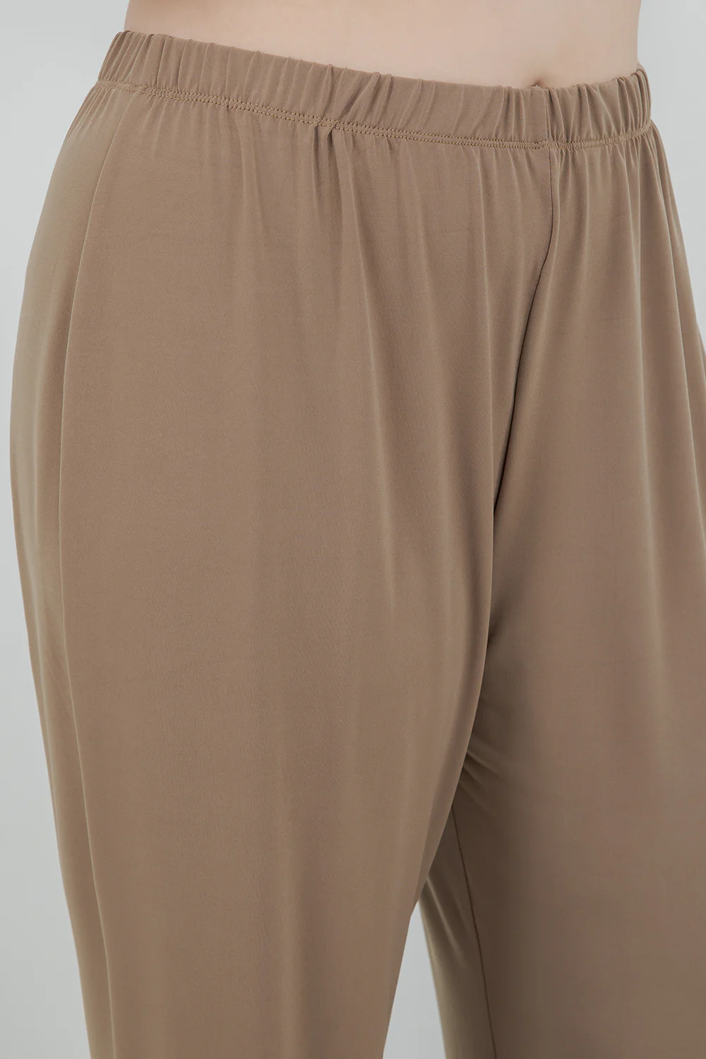 Vikki Vi Jersey Caramel Petite Pants - Image 5