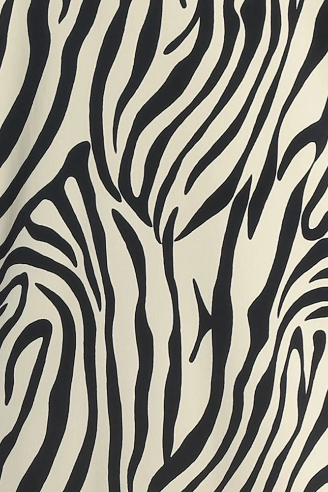 Vikki Vi Jersey Ivory Zebra 3/4 Sleeve Cardigan - Image 5